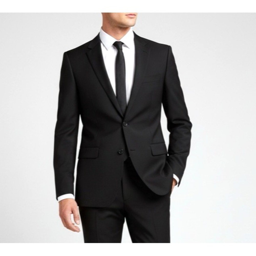 Banana Republic 100% Wool Blazer Mens 46L Tailored Fit Two Button JACKET ONLY